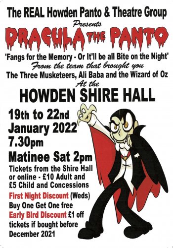 Dracula The Panto!: Saturday 22nd January | 7:30pm | 202201221930: Child